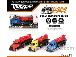 Inertia Tractor + 2 Fire Trucks