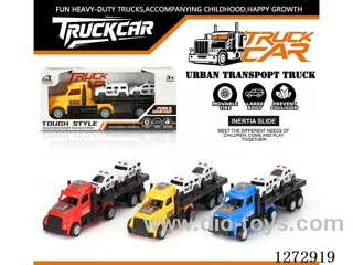 Inertia Tractor + 2 Police Cars