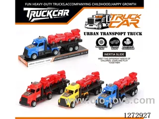 Inertia Tractor + 2 Fire Trucks