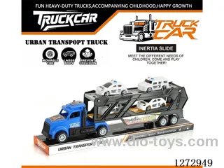 Inertia Tractor + 4 Police Cars