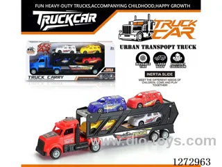 Inertia Tractor + 4 Race Cars