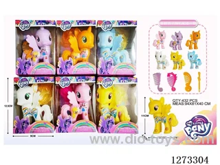 My Little Pony Set with Comb (Assorted 6 Styles)