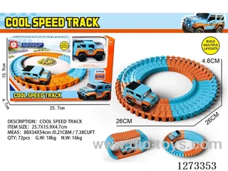 Electric Track Car 51PCS not included battery