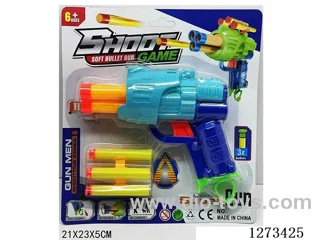 EVA Soft Ball Gun with Rotating Head (3-Color Assortment)