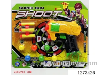 Soft Ball Ping Pong Ball Gun (3-Color Assortment)