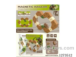 Electric Educational Dinosaur Building Blocks: Transformable Magnetic Track
