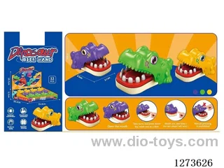 Mini Finger-Biting Crocodile, 3-Color Assortment, 12 pcs/box