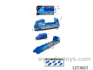 Launch Track Folding Car with 1 Free Wheel AB Police Car