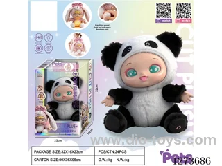 Heartbeat doll + lights + music + 4 IC + storage function for single/double shoulder backpacks