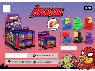 Vinyl BB Whistling Duck + Adhesive Sticker Blind Box 12PCS 6 styles