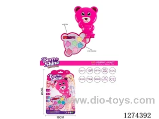Cosméticos de oso de tapa giratoria