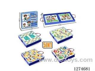 5-in-1 Large Bouncing Chess Foldable Storage Box