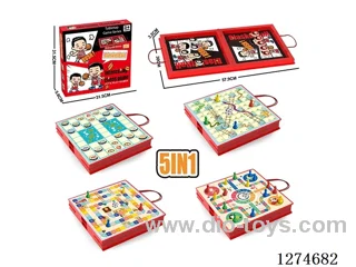 5-in-1 Large Bounce Ball Game Folding Storage Box