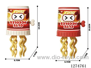 Wind-Up-Dancing Instant Noodles - White, Red - Single-Color Packaging