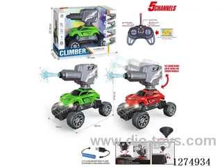 27MHz 5ch 1:16 rc car with light/water-spraying included battery