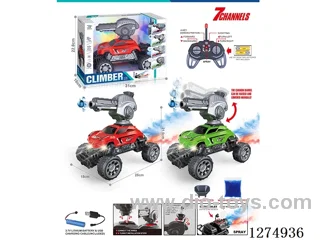 27MHz 7ch 1:16 rc car with light/water bullet/spray included battery