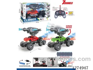 27MHz 7ch 1:16 rc car with light/soft bullet/spray included battery
