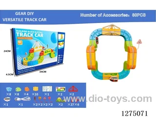 80PCS DIY Gear Transformable Track Car