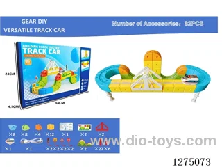 82PCS DIY Gear Transformable Track Car