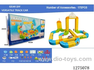 172PCS DIY Gear Transformable Track Car