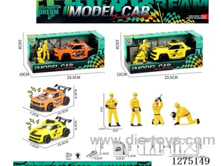 Large inertia car with light + mechanic + tools included AG13*3