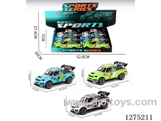 6PCS inertia car