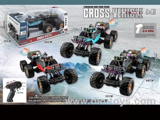 2.4G 1:6 rc spray climbing car with light，include battery