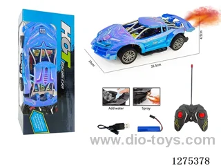 27MHZ 1:18 4ch rc car with spray included battery