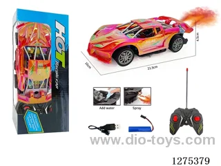 27MHZ 1:18 4ch rc car with spray included battery