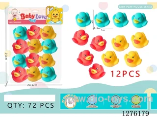 Medium-sized Vinyl BB Whistle Duck 12PCS