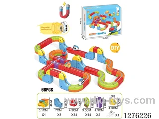 68PCS DIY Magnetic Levitation Track included battery