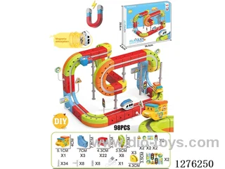 98PCS DIY Magnetic Levitation Track included battery
