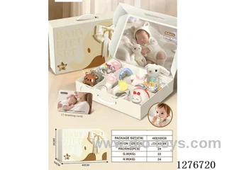 11PCS Baby Rattle Set (Plush Toy + Manhattan Ball)