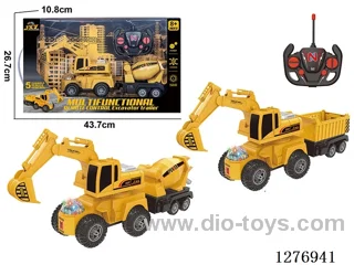 5ch RC Construction vehicles with light included battery