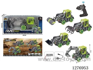 8ch RC Construction vehicles with light included battery