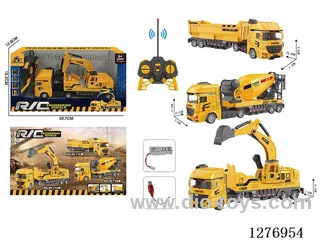 4ch RC Construction vehicles with light included battery