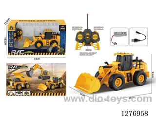 6ch RC Construction vehicles with light included battery