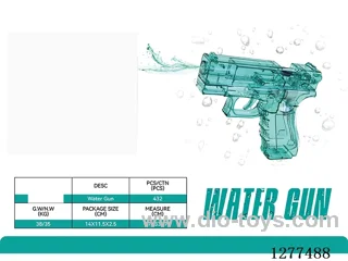 Transparent Glock Water Gun, Transparent Green
