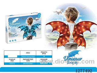 Electric Dinosaur Wings, With Lights (Wings require self-assembly)