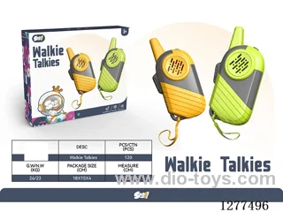 3-in-1 Kids' Walkie-Talkies (1 Pair) 500m Range, Call & Voice-Changing Features