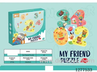 Large-Piece Puzzle (Numbers 0-4)