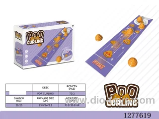 Poop Table Curling Game