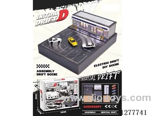 free wheel alloy car - Wooden Drift Platform