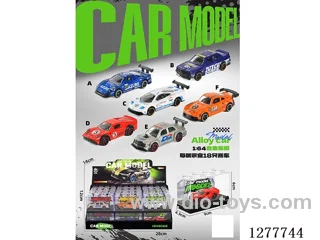free wheel alloy car 18PCS