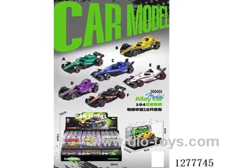 free wheel alloy car 18PCS