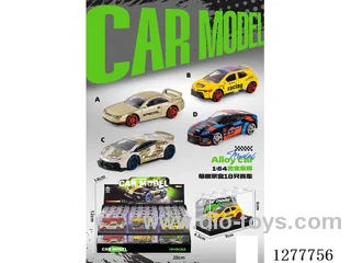 free wheel alloy car 18PCS