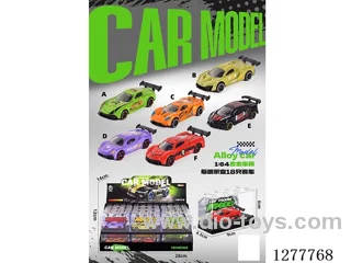 free wheel alloy car 18PCS