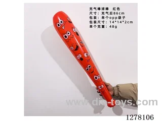 Inflatable Toy - 86CM Emoticon Baseball Bat, Bright Red