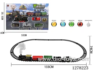 Electric Train Tracks W L/M/spray 133*74CM