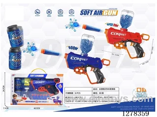 Water bullet gun / EVA Soft bullet Gun (Red & Blue Assortment)